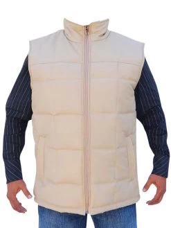 Chaleco Acolchado Ultraligero Calidad Suprema AAA Beige Para Hombre 'El General' - ID: 43343