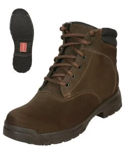 Botines Casuales Con Agujetas De Piel Nobuck Para Mujer/Joven 'El General' - ID: 43363