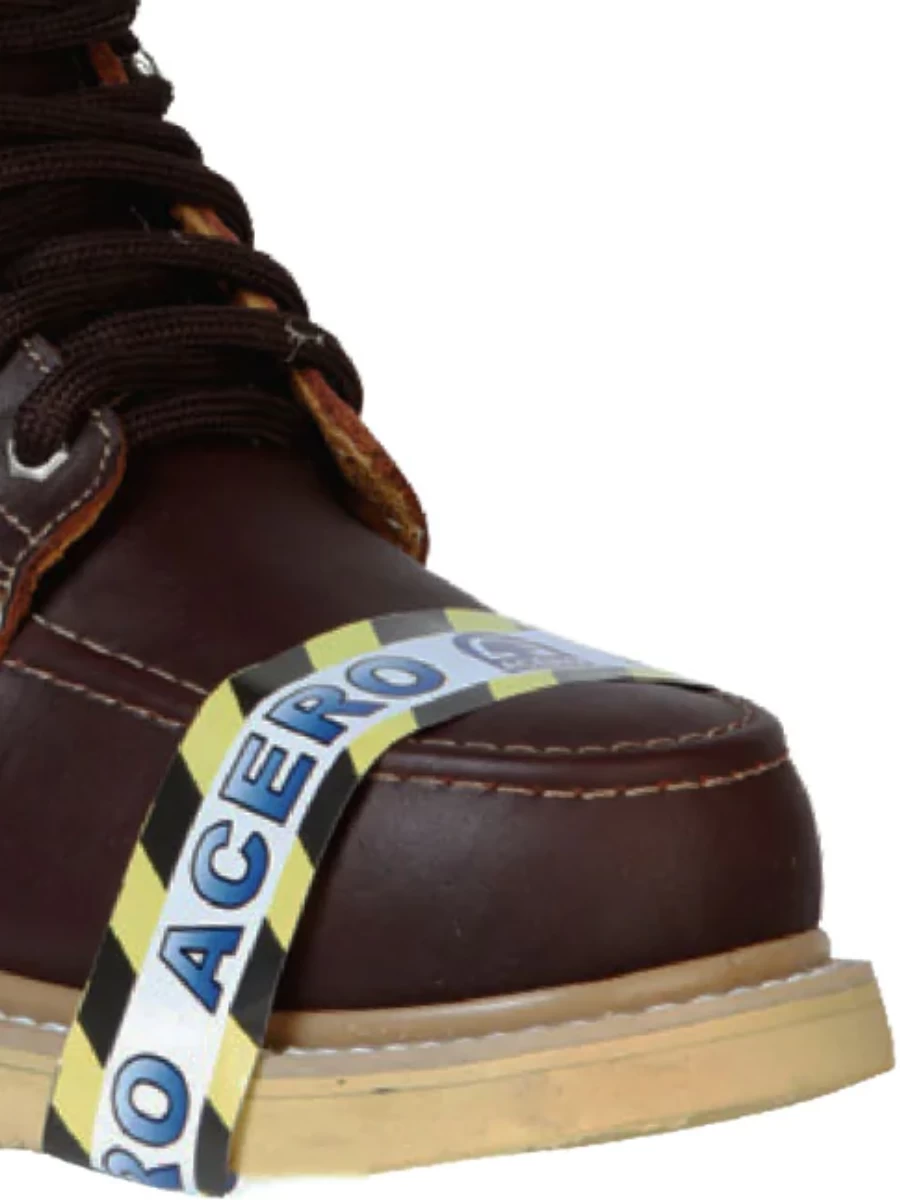 Botines De Trabajo De Agujetas Con Punta De Acero De Piel Genuina Para Hombre 'El General' - ID: 43416 - Imagen 3