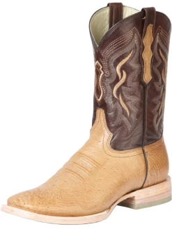Botas Vaqueras Rodeo Exoticas De Panza De Avestruz Original Para Hombre '100 Años' - ID: 43518