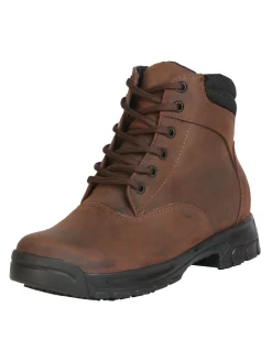 Botines Casuales Con Agujetas De Piel Genuina Para Mujer/Joven 'El General' - ID: 43608