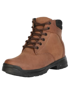 Botines Casuales Con Agujetas De Piel Genuina Para Mujer/Joven 'El General' - ID: 43609