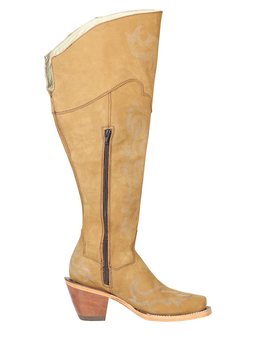 Botas Vaqueras Altas De Piel Nobuck Para Mujer 'El General' - ID: 43918 - Imagen 10