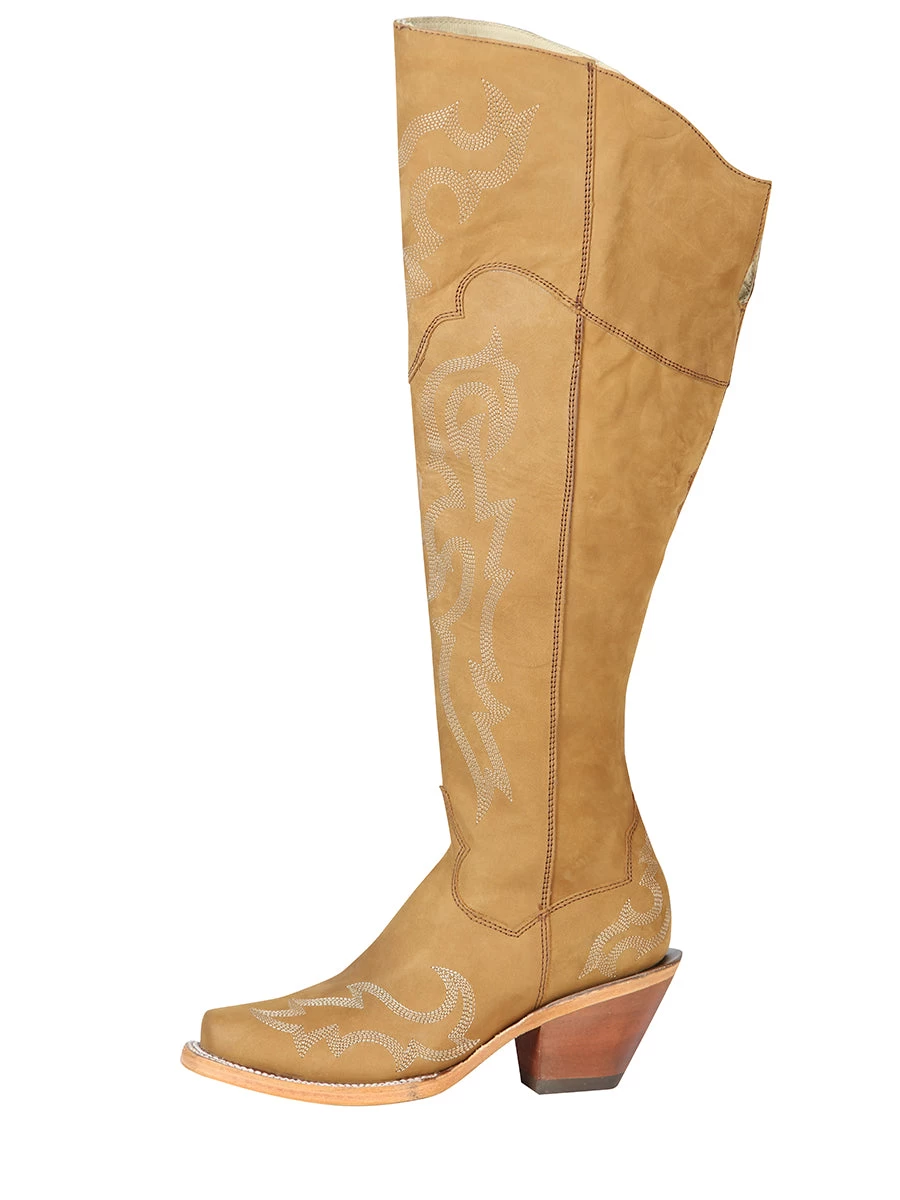 Botas Vaqueras Altas De Piel Nobuck Para Mujer 'El General' - ID: 43918 - Imagen 9