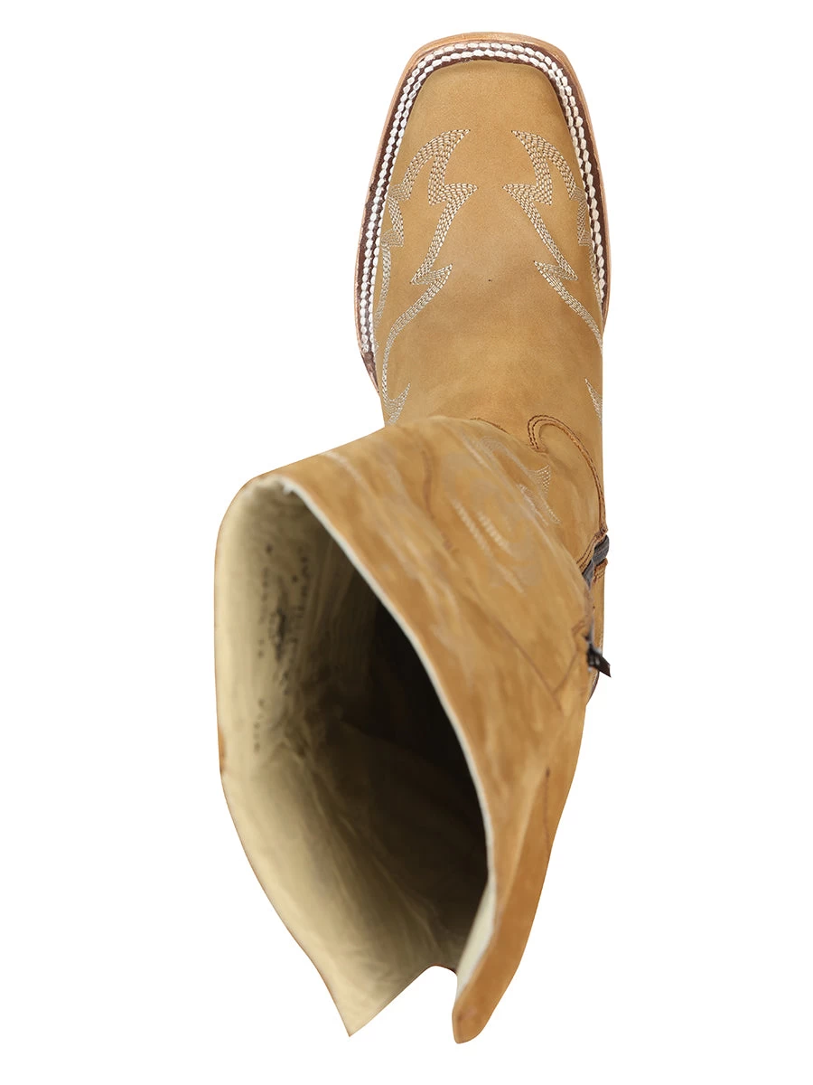 Botas Vaqueras Altas De Piel Nobuck Para Mujer 'El General' - ID: 43918 - Imagen 14