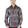 Camisa Casual Manga Larga Estampada Negro/Blanco Para Hombre 'El Señor De Los Cielos' - ID: 44028