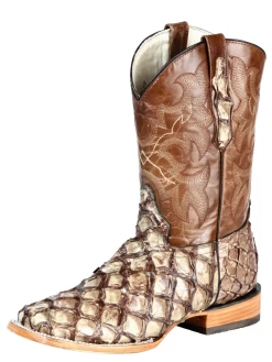 Botas Vaqueras Rodeo Exoticas De Monster Fish Original Para Hombre '100 Años' - ID: 44114
