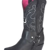 Botas Vaqueras Rodeo Con Arnes De Piel Genuina Para Mujer 'El General' - ID: 51135