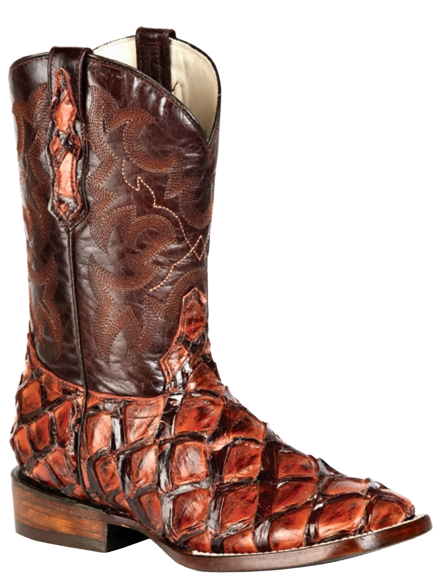 Botas Vaqueras Rodeo Exoticas De Monster Fish Original Para Hombre '100 Años' - ID: 51361 - Imagen 4