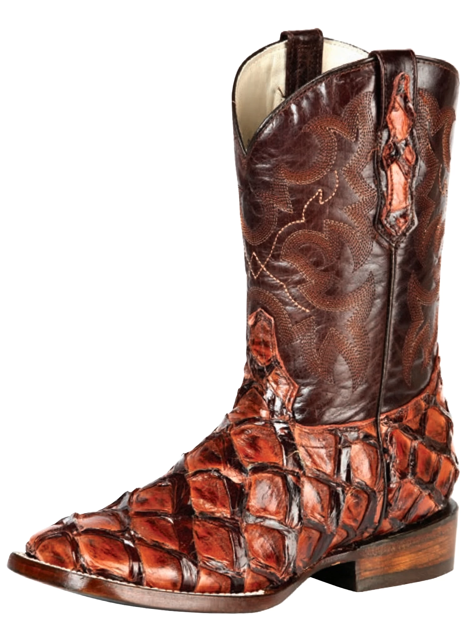 Botas Vaqueras Rodeo Exoticas De Monster Fish Original Para Hombre '100 Años' - ID: 51361