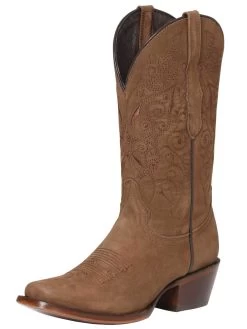 Botas Vaqueras Rodeo Clasicas De Piel Nobuck Para Mujer 'El General' - ID: 122488