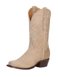 Botas Vaqueras Rodeo Clasicas De Piel Nobuck Para Mujer 'El General' - ID: 122490