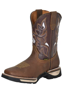 Botas De Trabajo Rodeo De Tubo Pull-On Con Punta Suave De Piel Genuina Para Hombre 'Buffalo' - ID: 123730