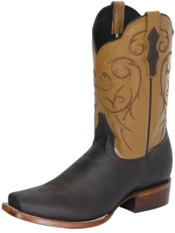 Botas Vaqueras Rodeo Clasicas De Piel Genuina Para Hombre 'El Señor De Los Cielos' - ID: 124070