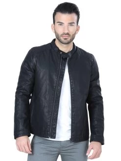 Chamarra Casual Negro Para Hombre 'El General' - ID: 124255