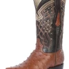 Botas Vaqueras Exoticas De Avestruz Original Para Hombre 'Centenario' - ID: 124469