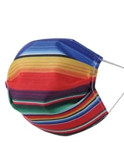Printed Sarape Face Mask - Cubrebocas Impreso Sarape - ID: 125561