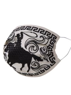 Cowboy Horse Rider Face Mask - Cubrebocas Bordado Con Diseño De Jinete - ID: 125585