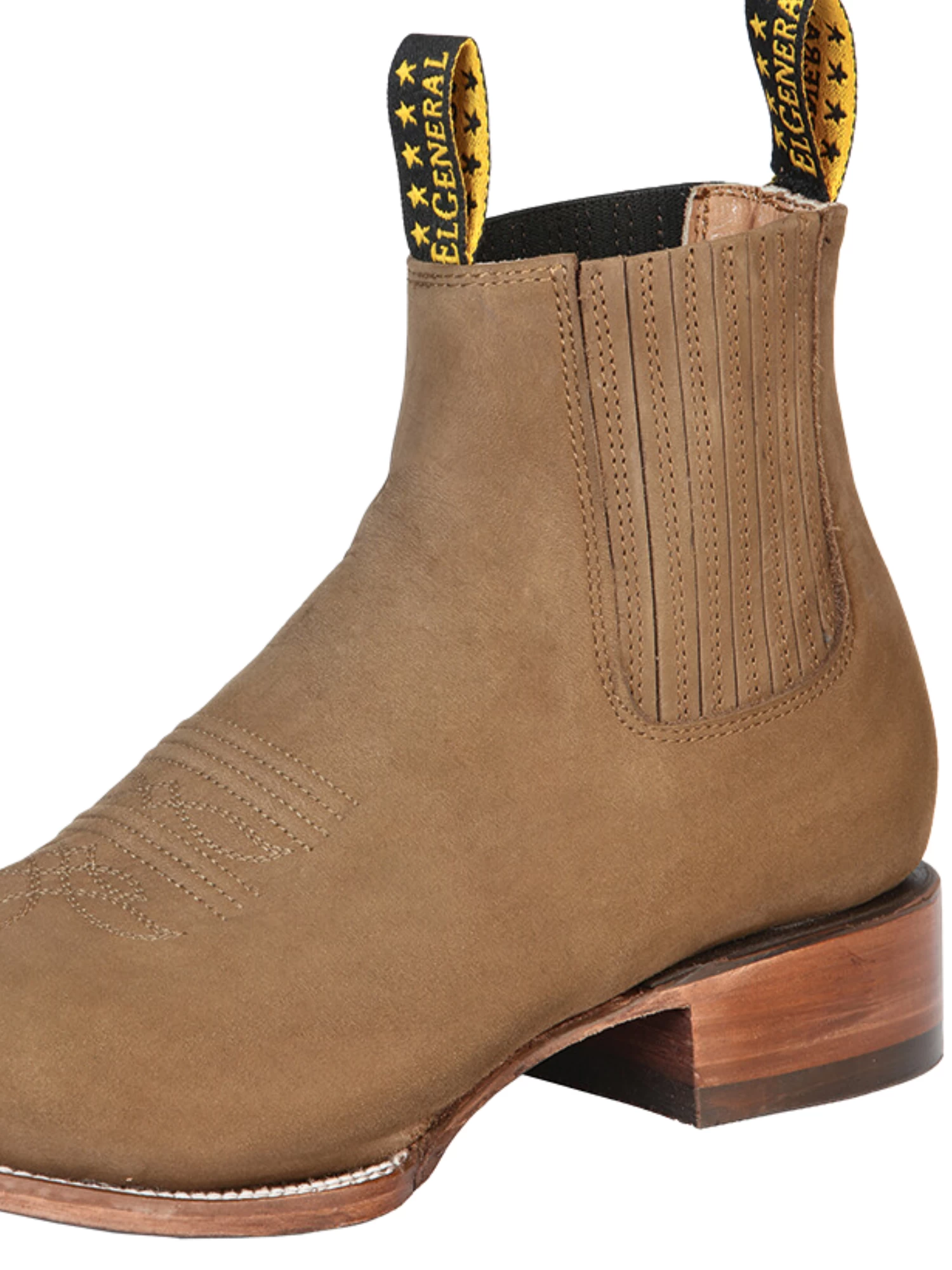 Botines Vaqueros Rodeo Clasicos De Piel Nobuck Para Hombre 'El General' - ID: 126189 - Imagen 3