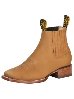 Botines Vaqueros Rodeo Clasicos De Piel Nobuck Para Hombre 'El General' - ID: 126190