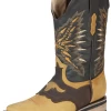 Botas Vaqueras Rodeo Con Antifaz De Piel Genuina Para Hombre 'El General' - ID: 126228