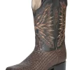 Botas Vaqueras Rodeo Clasicas De Piel Tejido Para Hombre 'El General' - ID: 126237