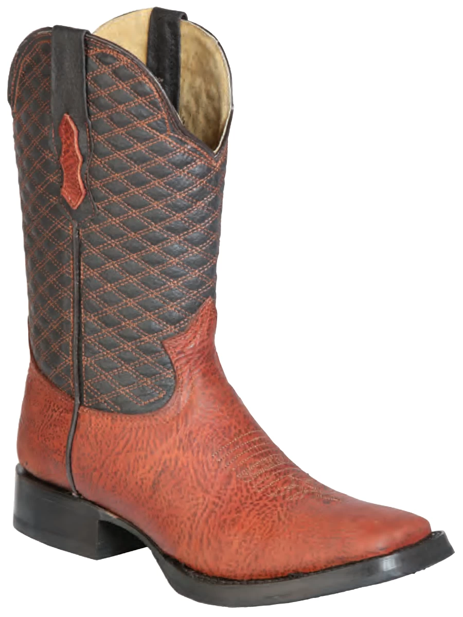 Botas Vaqueras Rodeo Clasicas De Piel Genuina Para Hombre 'Buffalo & Bull' - ID: 126240 - Imagen 4