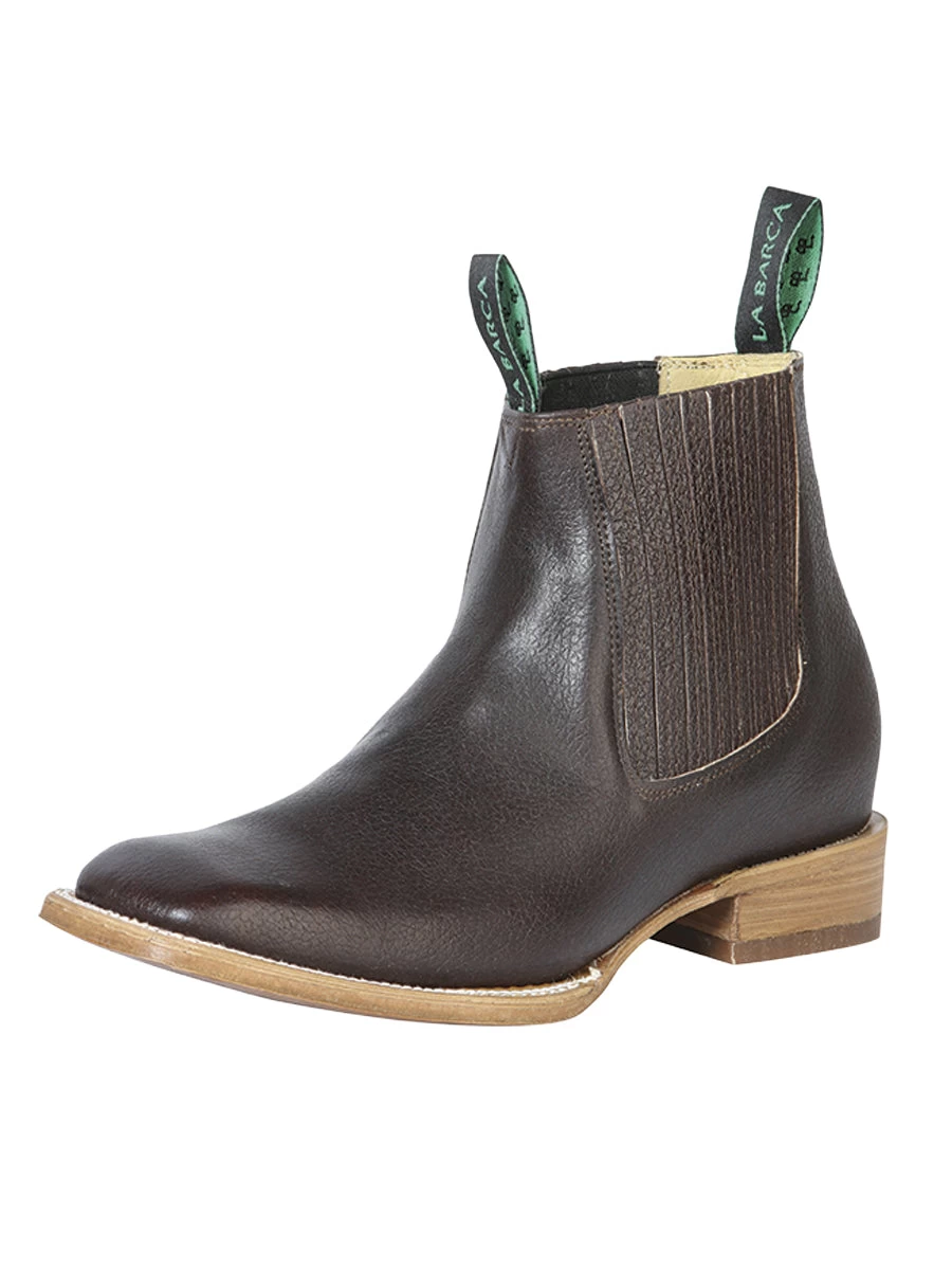 Botines Vaqueros Rodeo Clasicos De Piel Genuina Para Hombre 'La Barca' - ID: 126411