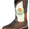 Botas De Trabajo Resistentes Al Agua De Construccion Goodyear Bandera De Mexico Con Punta Suave De Piel Genuina Para Hombre 'Centenario' - ID: 126415
