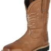 Botas De Trabajo Resistentes Al Agua De Construccion Goodyear Bandera De USA Con Punta Suave De Piel Genuina Para Hombre 'Centenario' - ID: 126417