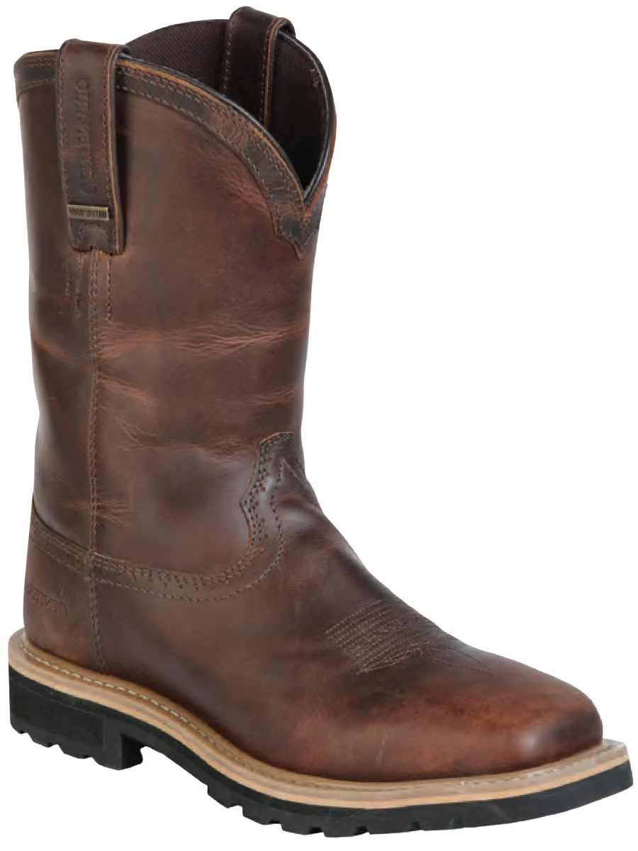 Botas De Trabajo Resistentes Al Agua De Construccion Goodyear Con Punta Suave De Piel Genuina Para Hombre 'Centenario' - ID: 126418 - Imagen 4