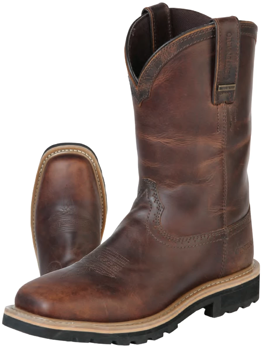 Botas De Trabajo Resistentes Al Agua De Construccion Goodyear Con Punta Suave De Piel Genuina Para Hombre 'Centenario' - ID: 126418 - Imagen 5