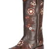 Botas Vaqueras Rodeo Con Bordado De Flores De Piel Genuina Para Mujer 'Jar Boots' - ID: 126444