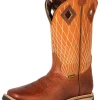 Botas De Trabajo De Tubo Pull-On Con Punta Suave De Piel Genuina Para Hombre 'Buffalo & Bull' - ID: 126456