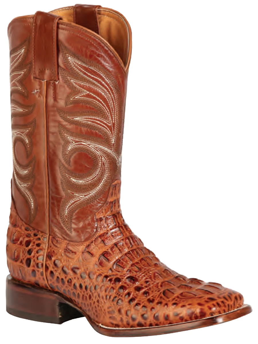 Botas Vaqueras Rodeo Imitacion De Caiman Grabado En Piel Vacuno Para Hombre 'Jar Boots' - ID: 126476 - Imagen 4