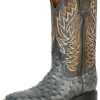 Botas Vaqueras Imitacion De Avestruz Grabado En Piel Vacuno Para Hombre 'Jar Boot's' - ID: 126482