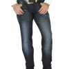 Pantalon De Mezclilla Casual Azul Oscuro Para Hombre 'El Norteño' - ID: 126634
