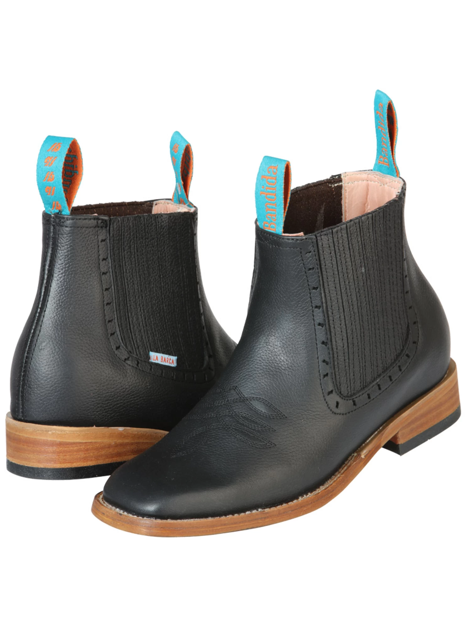 Botines Vaqueros Rodeo Clasicos De Piel Genuina Para Mujer 'La Barca' - ID: 126667 - Imagen 4