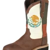 Botas De Trabajo Resistentes Al Agua De Construccion Goodyear Bandera De Mexico Con Punta Suave De Piel Genuina Para Hombre 'Centenario' - ID: 126721