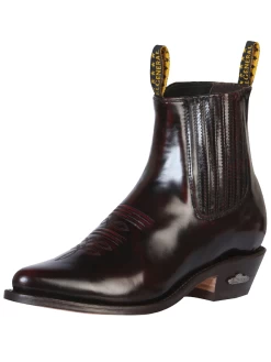 Botines Vaqueros Clasicos De Piel Genuina Acabado Camaleon Para Hombre 'El General' - ID: 179