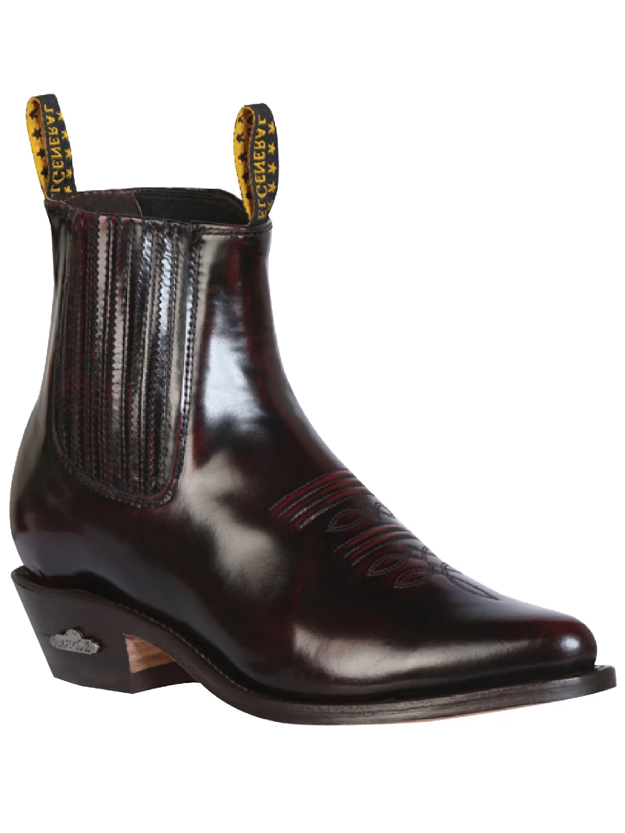 Botines Vaqueros Clasicos De Piel Genuina Acabado Camaleon Para Hombre 'El General' - ID: 179 - Imagen 3