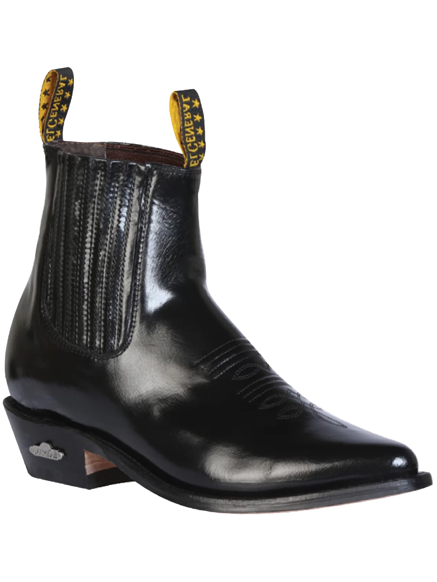 Botines Vaqueros Clasicos De Piel Genuina Acabado Camaleon Para Hombre 'El General' - ID: 181 - Imagen 3