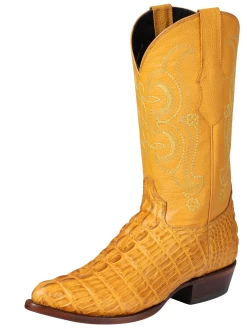 Botas Vaqueras Imitacion De Caiman Cola Grabado En Piel Vacuno Para Hombre 'El Señor De Los Cielos' - ID: 40843
