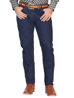 Pantalon De Mezclilla Casual Azul Oscuro Para Hombre 'El General' - ID: 41330