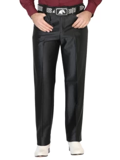 Pantalon De Vestir Liso Negro Para Hombre 'El Señor De Los Cielos' - ID: 42633