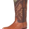 Botas Vaqueras Exoticas De Avestruz Original Para Hombre '100 Años' - ID: 42635