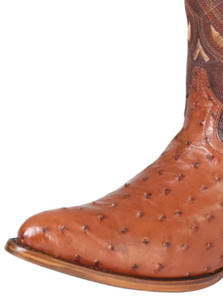 Botas Vaqueras Exoticas De Avestruz Original Para Hombre '100 Años' - ID: 42635 - Imagen 2