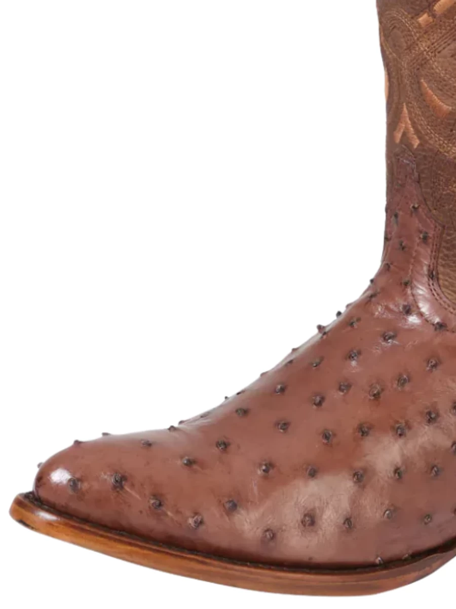 Botas Vaqueras Exoticas De Avestruz Original Para Hombre '100 Años' - ID: 42637 - Imagen 2