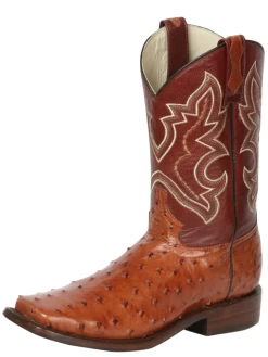Botas Vaqueras Rodeo Exoticas De Avestruz Original Para Hombre 'El Señor De Los Cielos' - ID: 43171