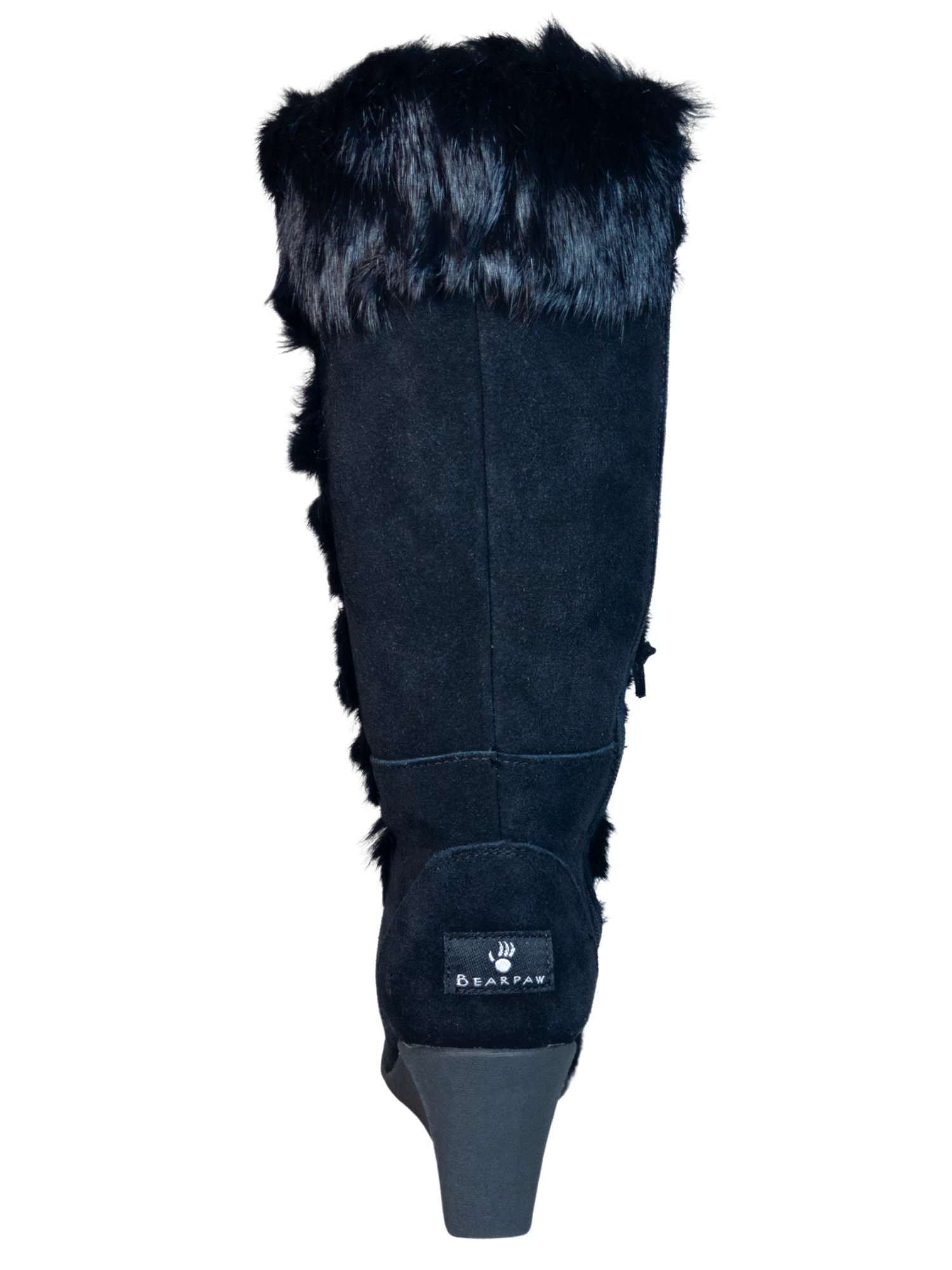 Botas De Invierno De Cuña De Piel Gamuza/Pelo De Conejo Para Mujer 'Bearpaw' - ID: 7132 - Imagen 5